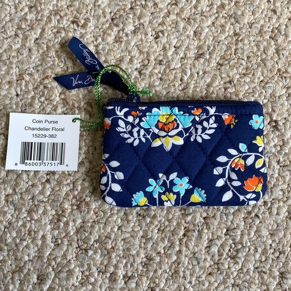Vera Bradley NWT Chandelier print on the square wristlet and coin purse - Picture 7 of 9